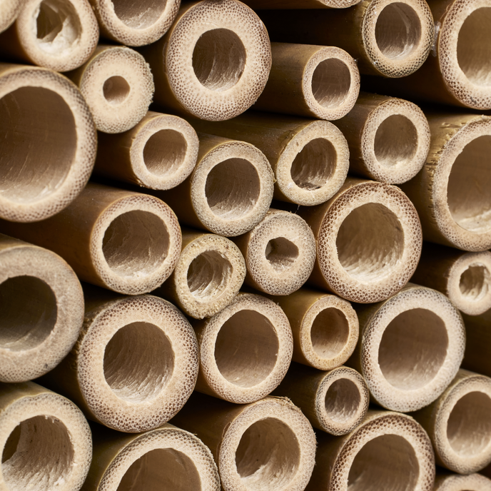 organic bee hotel 25cm marrone castagna